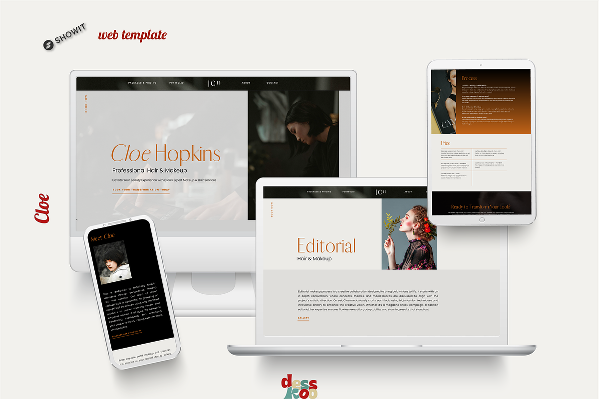 Showit Template| Artists-Photography, a Websites & App Template by Desskoo (Photo 1 of 6)