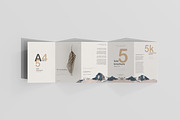 A4 Size Five Fold Brochure Mockup, a Print Template by pmvch (Thumbnail 2 of 20)