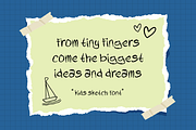 Kids Sketch Handwritten Doodle Font, a Font by PutraCetol Studio (Thumbnail 4 of 5)