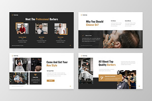 Barbershop Google Slide Template