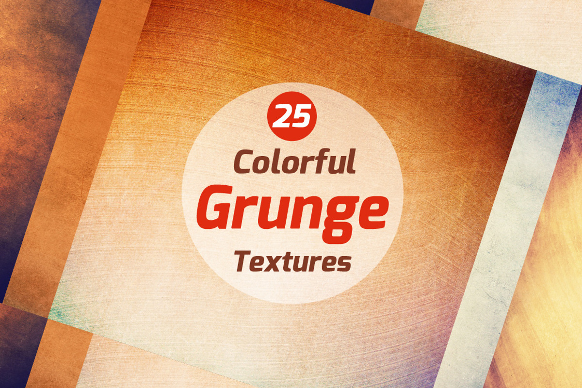 25 Colorful grunge textures preview 2