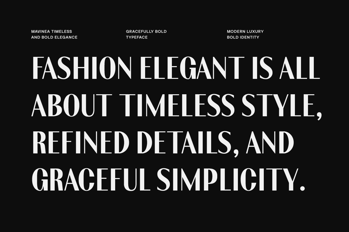 Mavinea – Luxury Bold Fonts, a Sans Serif Font by Yukita Creative (Photo 6 of 10)