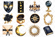Watercolor Gilded Reverie Clipart, an Illustration by Dream Creation (Thumbnail 3 of 5)
