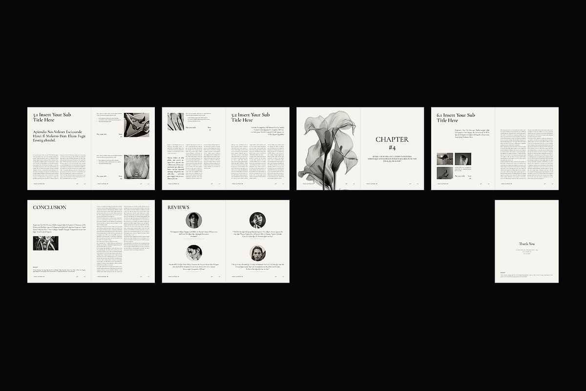 Book Title Layout Design Template, a Brochure Template by ArtisanaAura (Photo 21 of 21)
