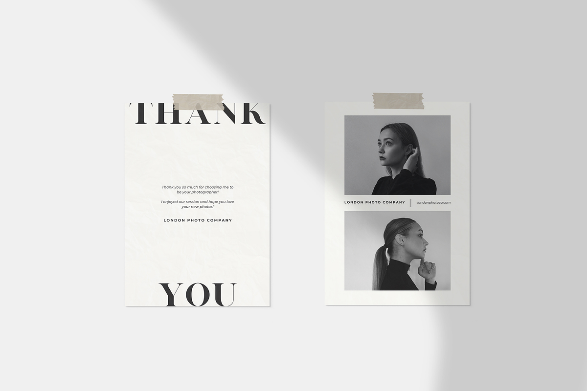 Photographer Thank You Card Template, a Card Template by Blush Created (Photo 3 of 8)