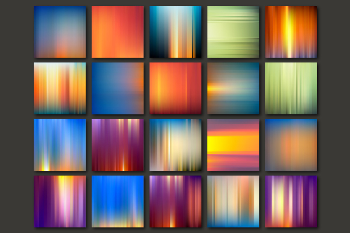 Set of Striped Abstract Backgrounds preview 4