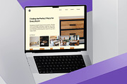 Modern Furniture Landing Page Design, a Landing Page Template by Glyphminds Studios (Thumbnail 2 of 3)