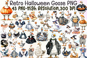 Retro Halloween Goose PNG Clipart Bu, an Illustration by Sublimation Artist (Thumbnail 1 of 6)