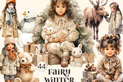 Fairy winter  girls clipart, a Person Illustration by Hello My Print (Thumbnail 1 of 10)