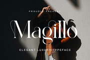 Magillo Elegant Ligature Serif, a Serif Font by Alfinart (Thumbnail 1 of 10)