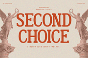 Second Choice - Stylish Slab Font, a Slab Serif Font by Say Studio (Thumbnail 1 of 13)
