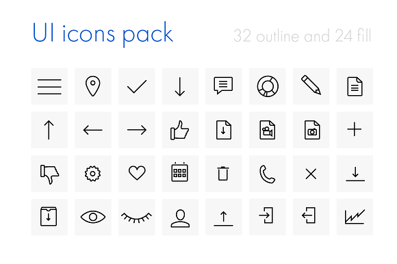 Icons Menu Like Doc Edit User