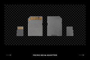 Memory Card Mockup Template SD