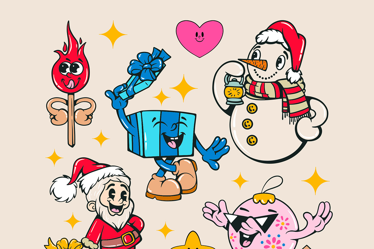 Winter Season - Character Collection, a Seasonal Illustration by Alina Sh (Photo 2 of 9)
