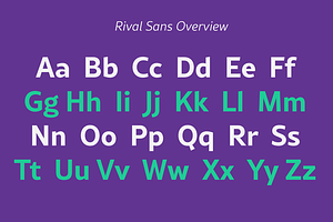 Rival Sans Font Family