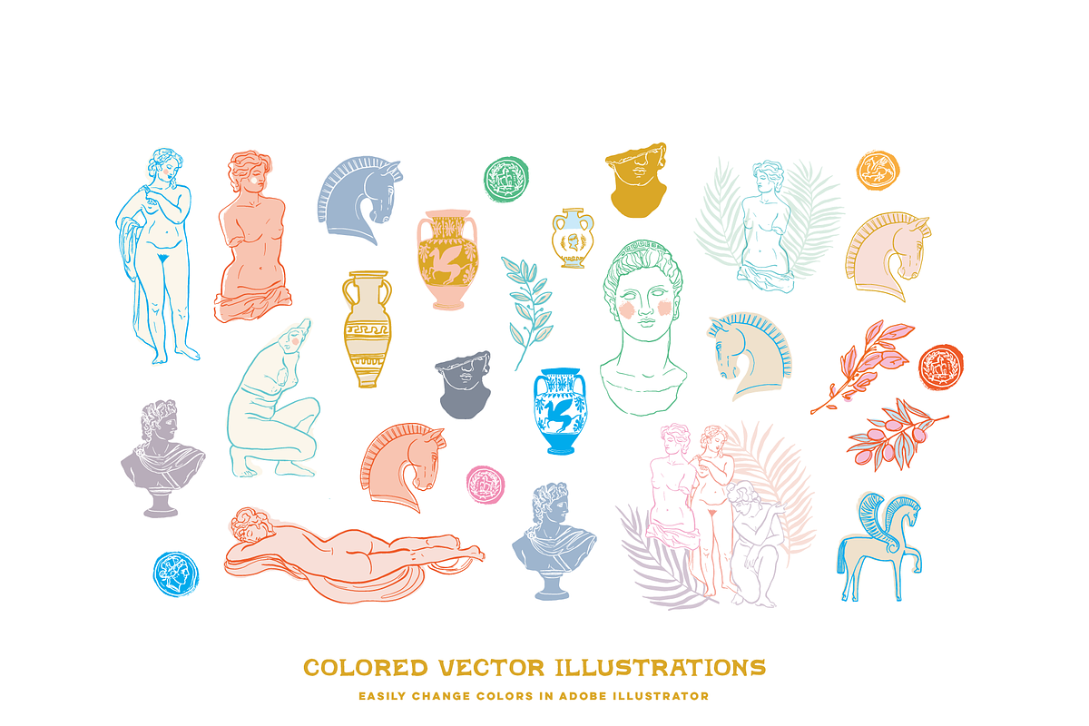 Ancient Greek Artifacts, an Illustration by Antiquaria (Photo 2 of 7)