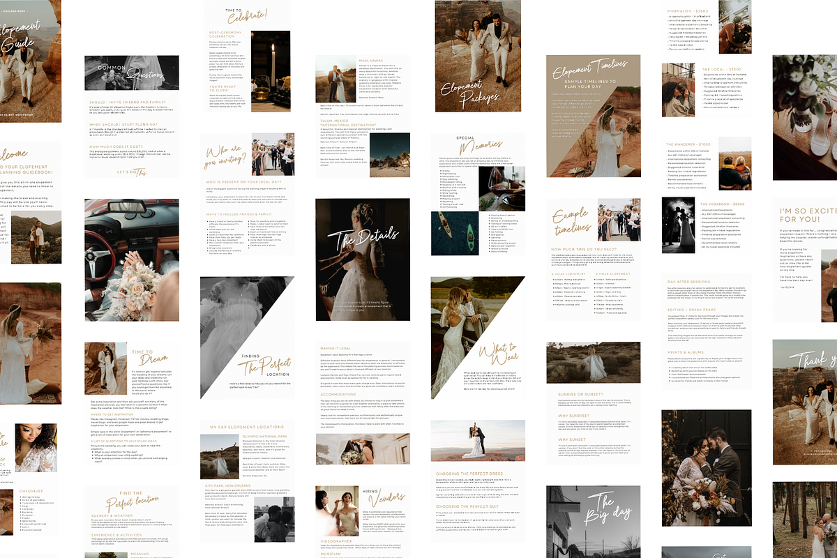 CLASSIC Elopement Photos Guide, a Magazine Template by Signature Edits (Photo 9 of 11)