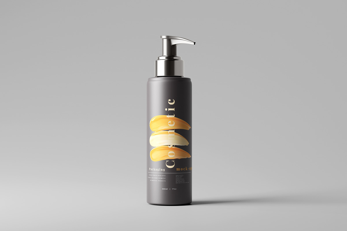 Dark Plastic Cosmetic Mockup Bundle, a Cups & Container Mockup by pmvch (Photo 61 of 111)