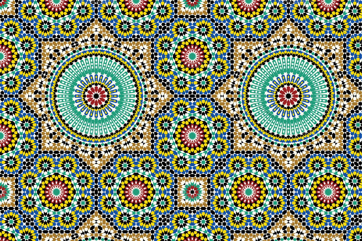 4 different Morocco patterns, a Pattern Graphic by Azat1976