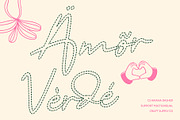 CS Ariana Dashed, a Script Font by Craft Supply Co. (Thumbnail 7 of 8)