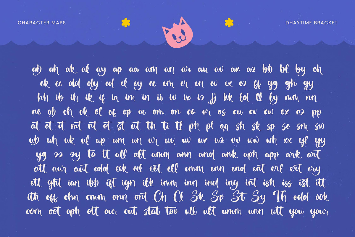 Dhaytime Bracket Bold Handwritten, a Script Font by Letterena Studios Script (Photo 18 of 20)