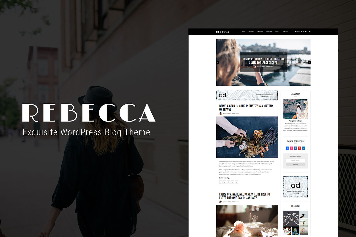 Rebecca - Exquisite WordPress Blog, a WordPress Template by kaiwp