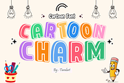 CARTOON CHARM - Playful Kids Font, a Sans Serif Font by KiddoGlyphs Studio (Thumbnail 1 of 3)