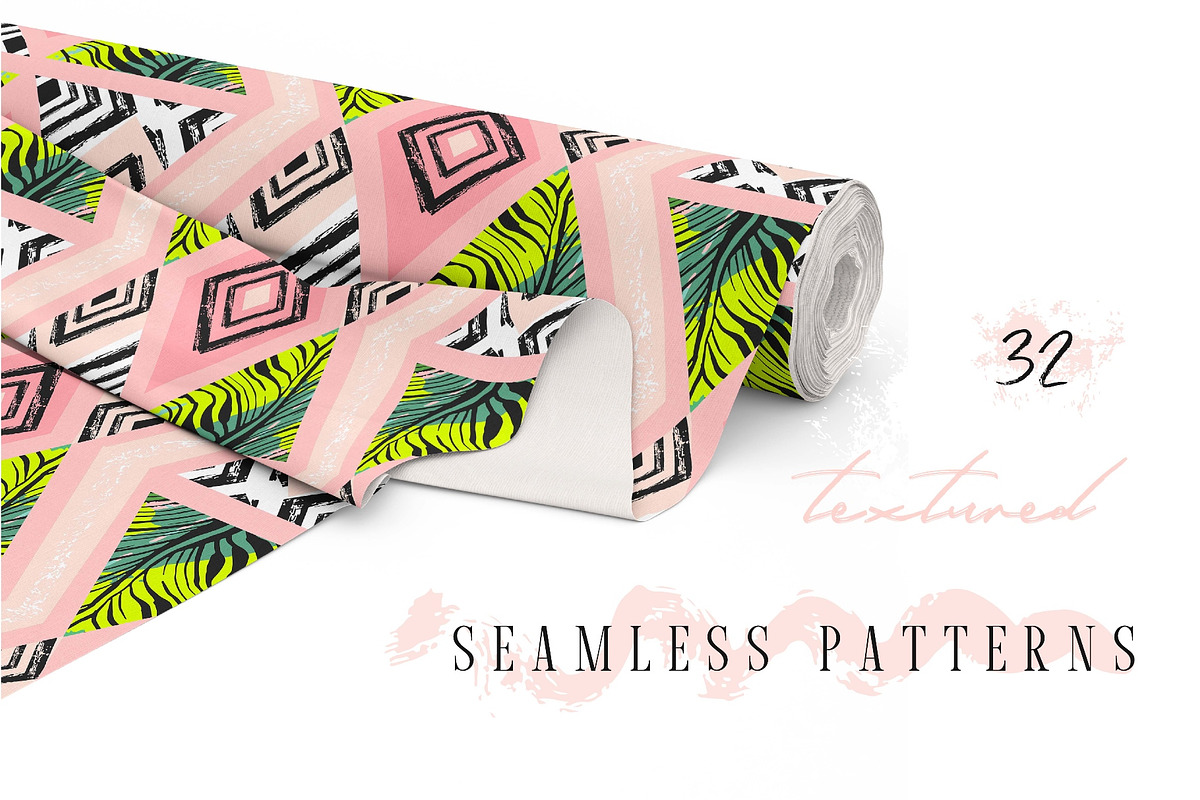 Summer geometry pattern set, a Pattern Graphic by Anastasy_helter (Photo 2 of 7)
