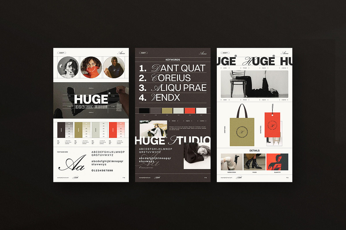 HUGE | Brand Sheets Template, a Presentation Template by ArtisanaAura (Photo 3 of 6)