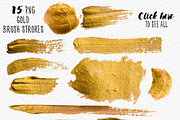Geometric Watercolor + Gold Bundle, a Texture Graphic by Anna Faun (Thumbnail 5 of 9)