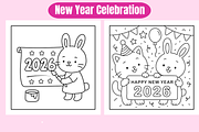 Happy New Year For Kids, a Seasonal Illustration by Coco Bloom (Thumbnail 2 of 3)