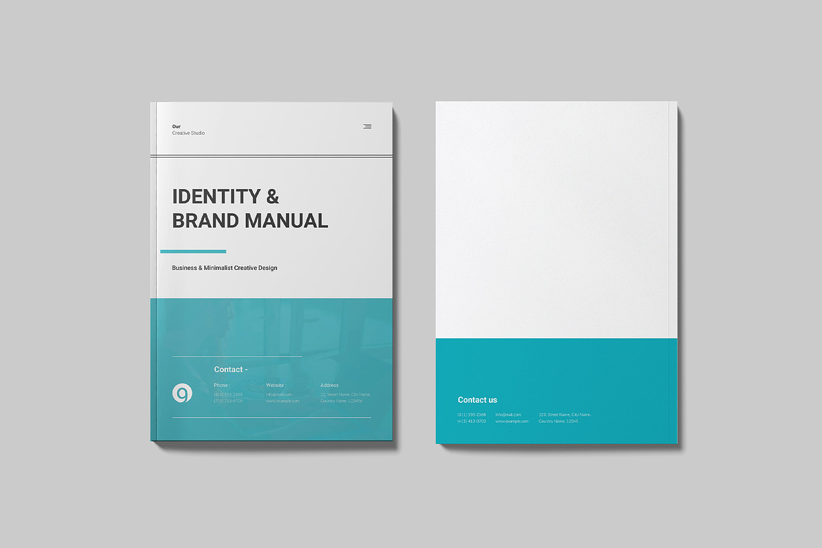 Brand Manual Template, a Brochure Template by GoldenGrid Studio (Photo 12 of 12)