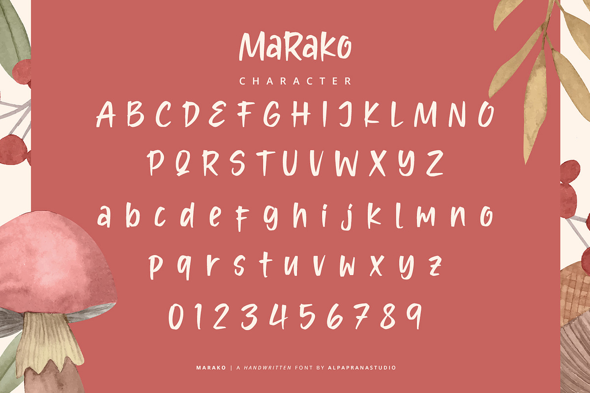 Marako - Handwritten Font, a Handwritten Font by Alpaprana (Photo 9 of 11)