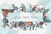 Cozy Winter Watercolor Frames, a Marketing Template by NATASHA CHU (Thumbnail 4 of 5)