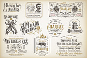 10 Vintage Victorian Badges, a Branding & Logo Template by Chad Alan Steinborn (Thumbnail 1 of 8)