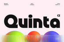 CS Quinta – Bold Font