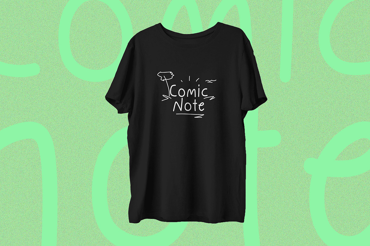 Comic Note a Handwriting Font, a Handwritten Font by Tera Asset Garage (Photo 7 of 7)