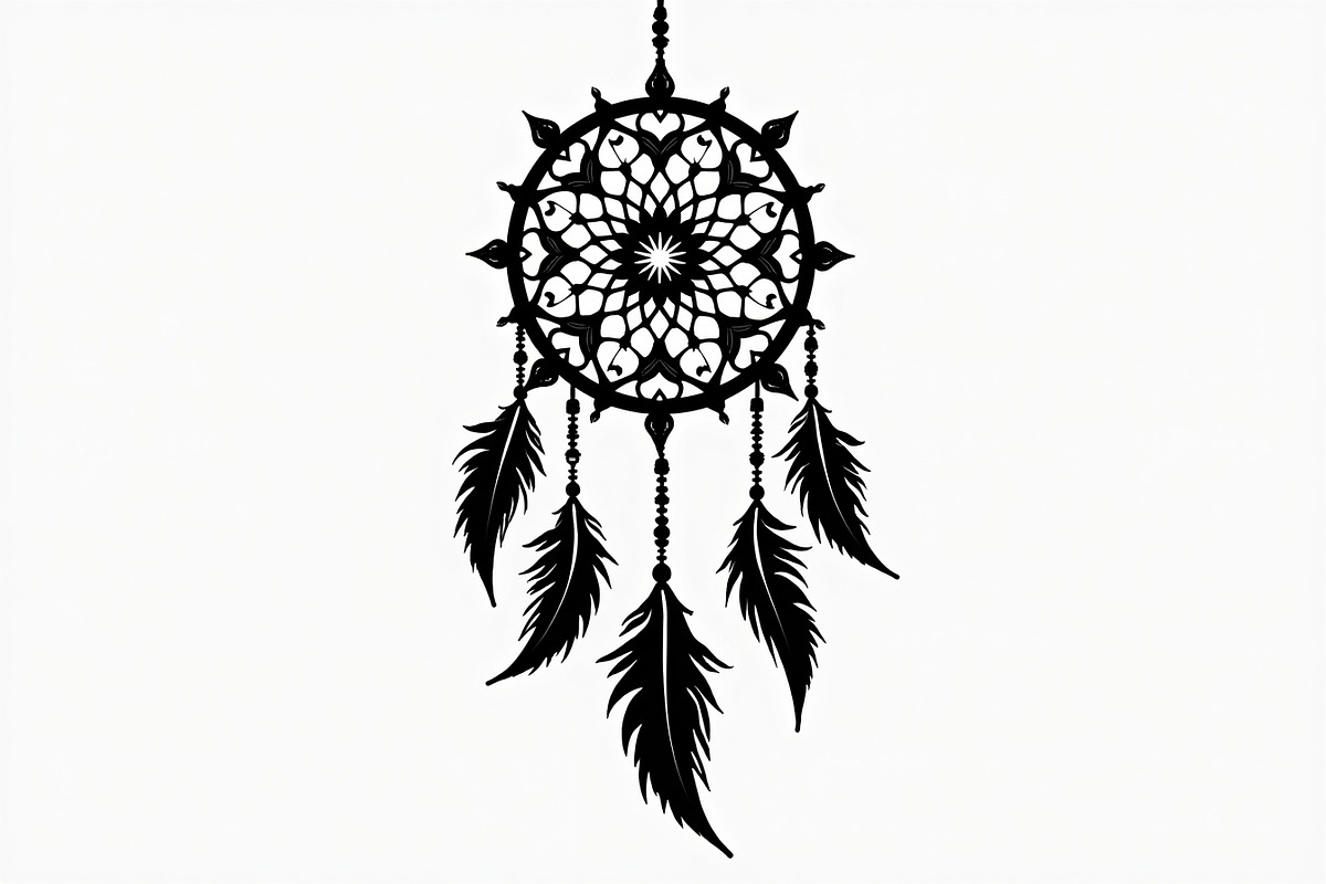 Scandinavian Unique Dreamcatcher, an Illustration by Amazin_art (Photo 24 of 26)