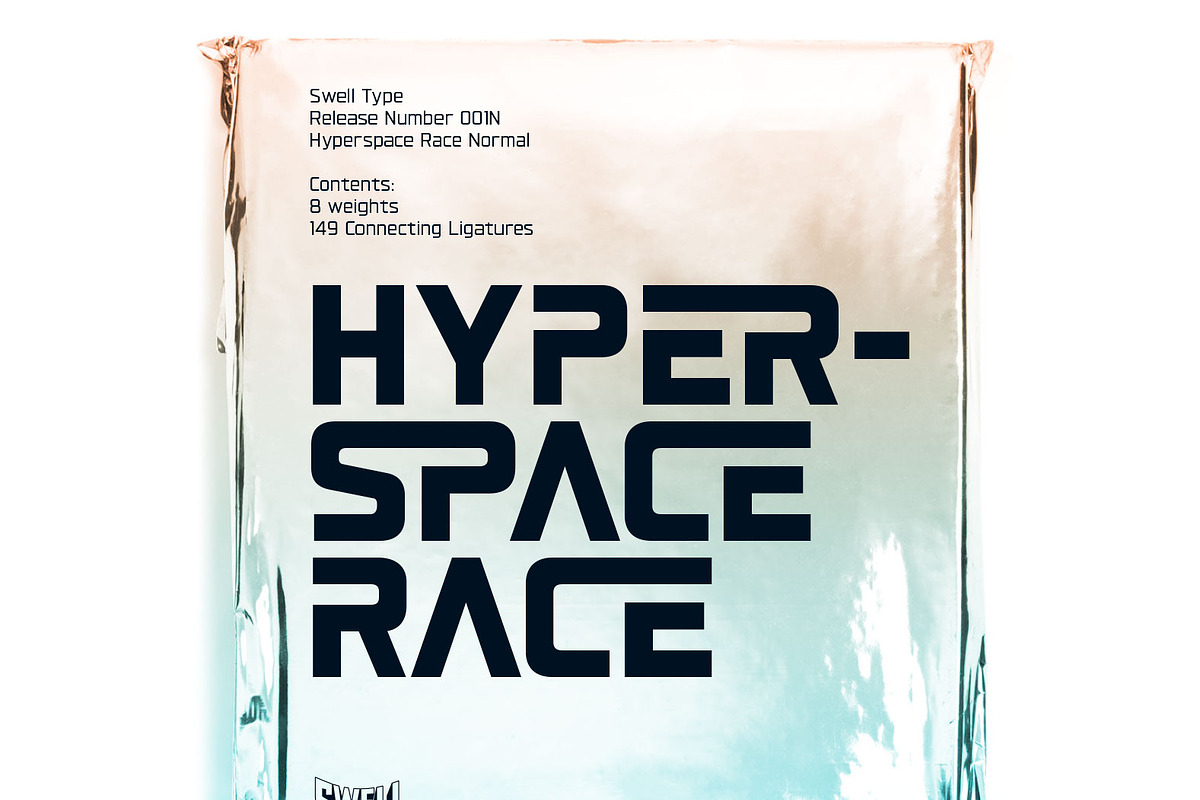 Hyperspace Race Sci-Fi font preview 2