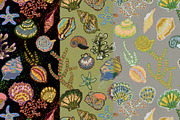 Vintage Seashell Coastal Nautica, a Pattern Graphic by NayaChu (Thumbnail 2 of 9)