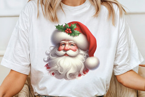 Santa Claus Face Christmas Clipart