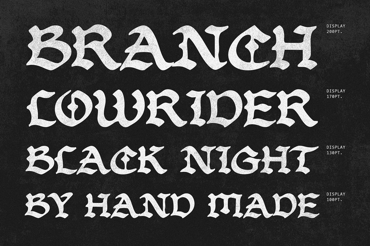 Bandosa - Handmade Blackletter Font, a Blackletter Font by Blankids Studio (Photo 7 of 11)