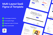 Strivo: Multi-Layout SaaS Figma, an UI Kit Template by FinestDevs (Thumbnail 1 of 4)