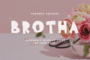 Brotha - All Caps Imperfect Font, a Handwritten Font by Airotype (Thumbnail 1 of 9)