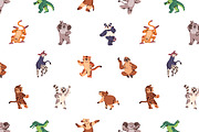 Funny animals dancing set, cards, an Animal Illustration by PaperTrident (Thumbnail 12 of 13)