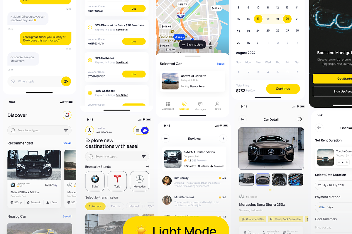RentQu - Car Rental UI Kit App, an UI Kit Template by Moni Studio (Photo 5 of 6)