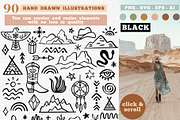 Western Bundle Clipart and Patterns, a Graphic by Katrinelly (Thumbnail 3 of 14)