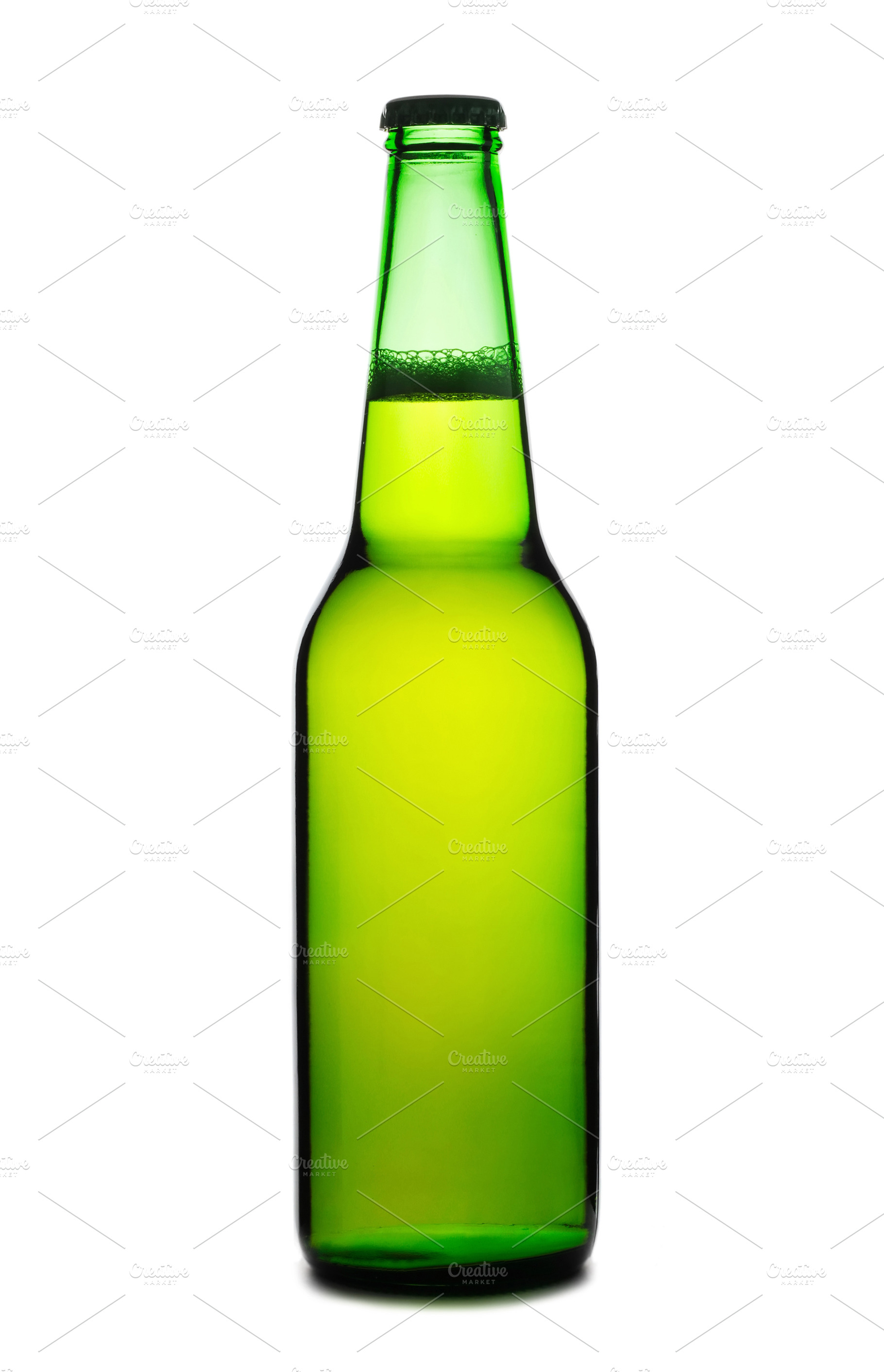 Beer bottle isolated, a Photo by saiko3p