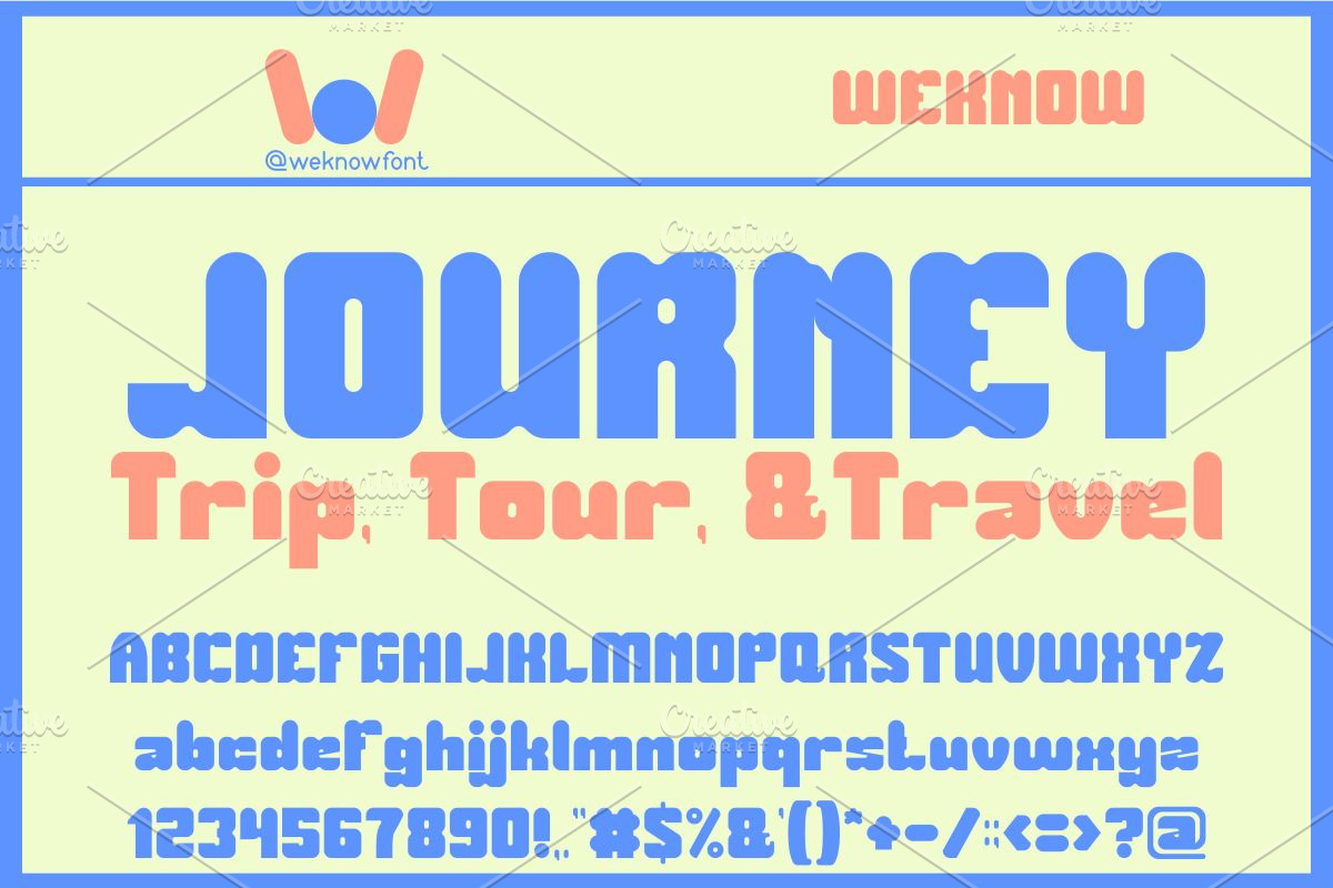 Airplane Snack font, a Font by weknow (Photo 5 of 5)