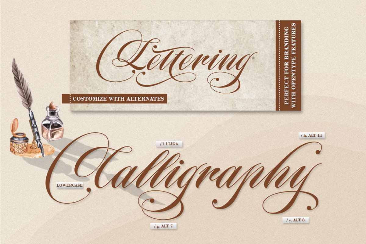 Rhampdone, a Script Font by HKL Studio (Photo 4 of 9)